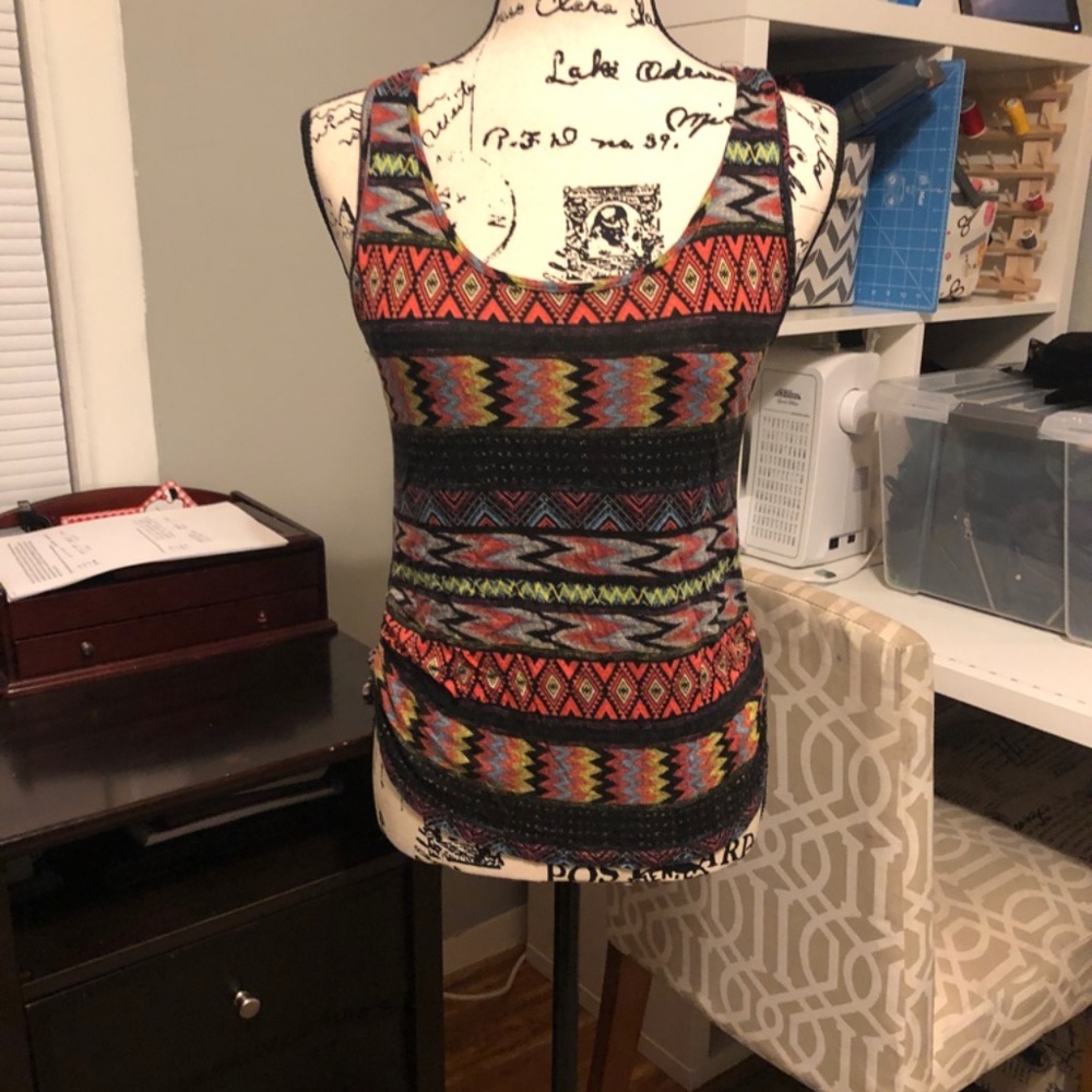 Colorful Pattern Tank Top